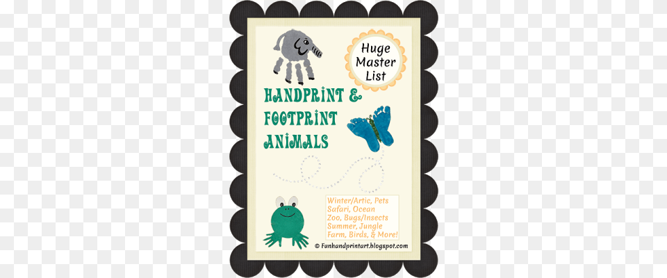 Handprint Footprint Amp Fingerprint Animal Crafts Thank You Card, Advertisement, Poster, Envelope, Greeting Card Free Transparent Png