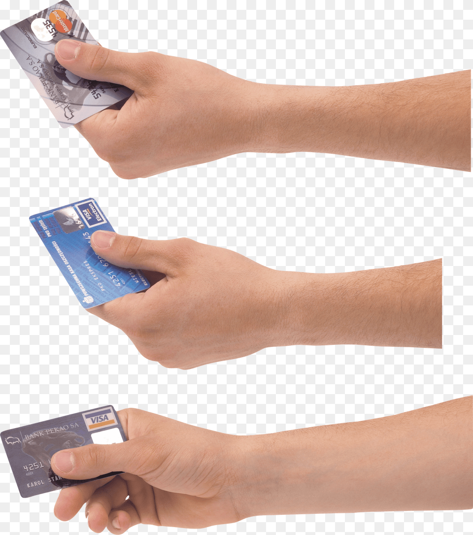 Hands, Text, Credit Card, Business Card, Paper Png Image