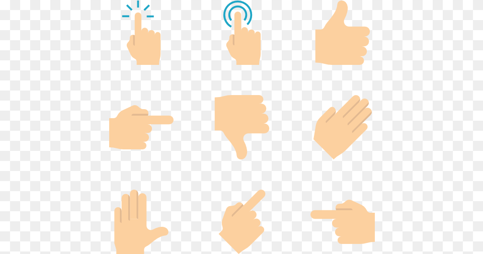 Hands And Gestures Vector Finger Icon, Body Part, Hand, Person, Baby Free Transparent Png