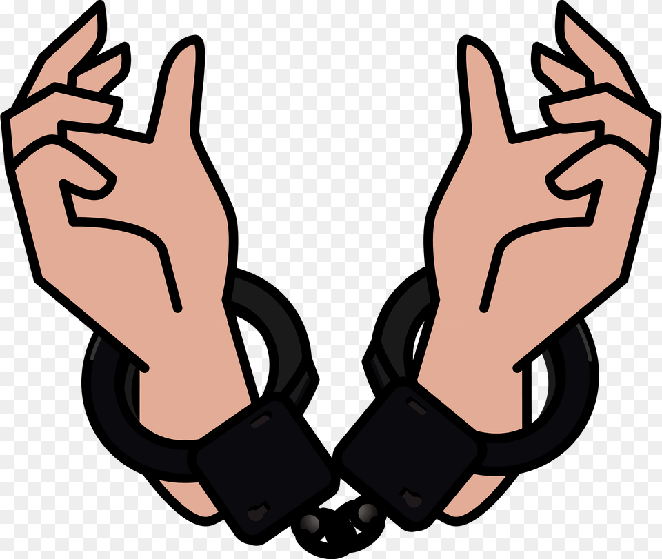 Hands Are Handcuffed Clipart, Body Part, Hand, Person, Finger Png