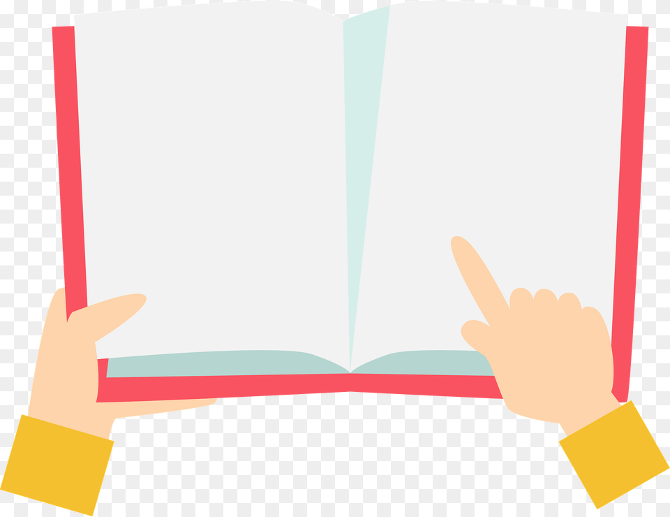 Hands Are Holding A Book Clipart, Person, Reading, Publication, Page Png