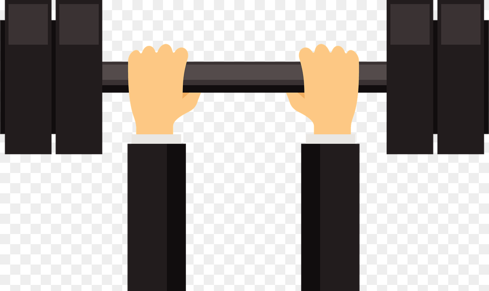 Hands Are Lifting Barbell Clipart Free Transparent Png