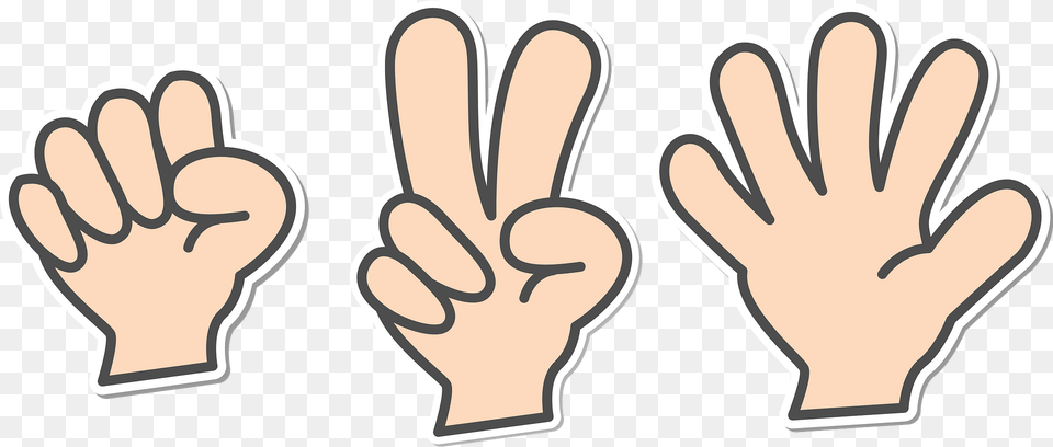 Hands Are Showing Rock Paper Scissors Icons Clipart, Body Part, Hand, Person, Clothing Png