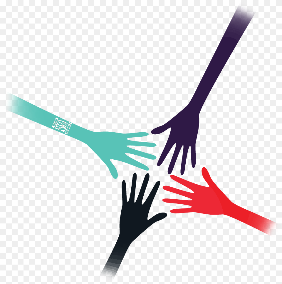 Hands Coming Together Ymn Logo Un Pour Tous Tous Pour Un, Cutlery, Fork, Body Part, Hand Png