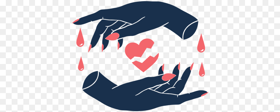 Hands Engulfing Broken Heart Sad Transparent U0026 Svg Broken Heart Photo Sad, Electronics, Hardware, Person, Body Part Png