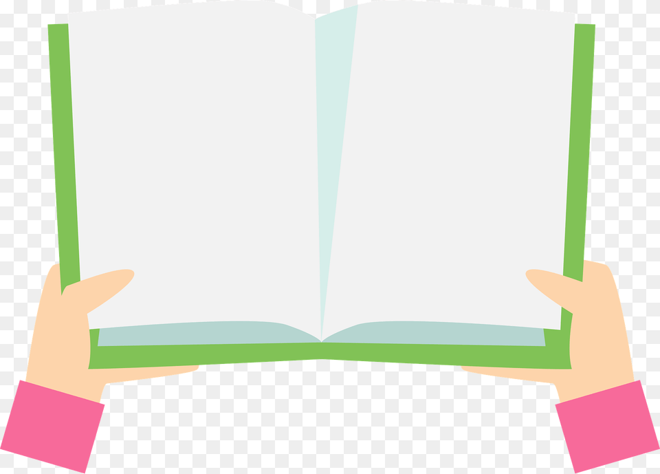 Hands Holding An Open Book Clipart, Person, Publication, Reading, Page Png