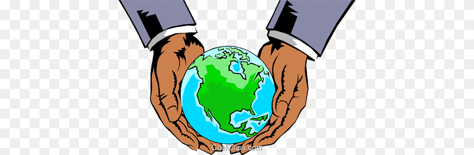 Hands Holding Globe Royalty Vector Clip Art Illustration, Astronomy, Outer Space, Planet, Baby Free Png