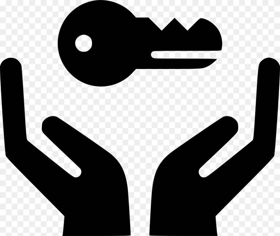 Hands Holding Key Icon Free Download, Stencil Png Image