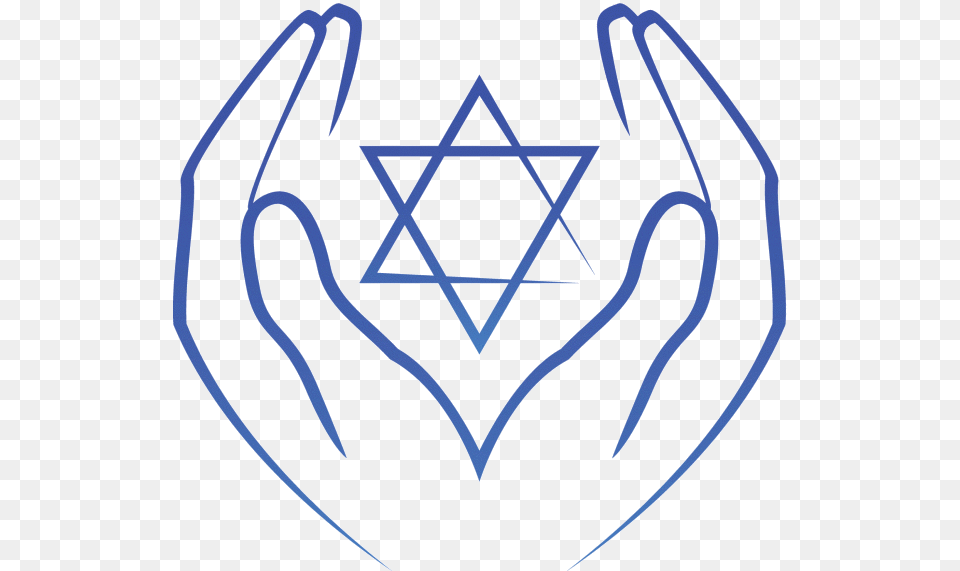 Hands Holding Star Of David, Symbol, Star Symbol, Bow, Weapon Free Png Download