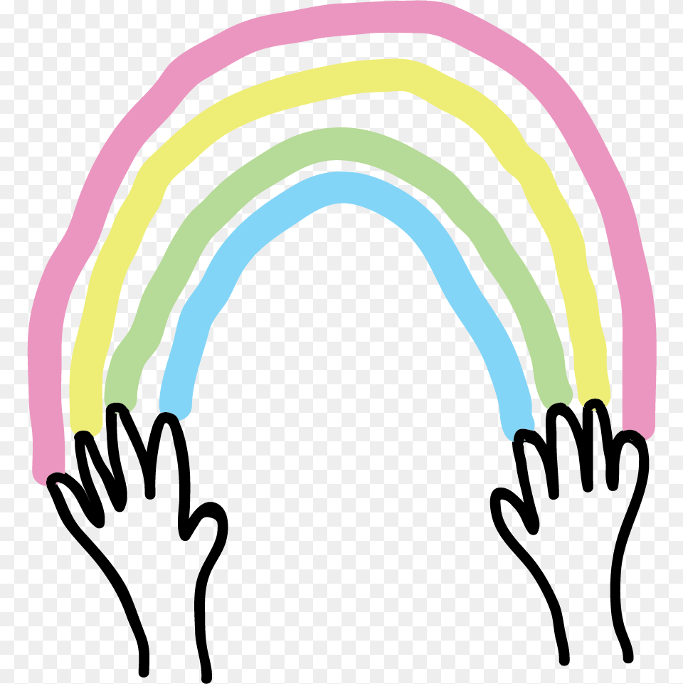 Hands Light Rainbow, Smoke Pipe, Art Png Image