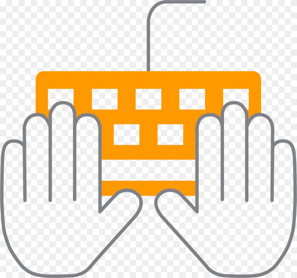 Hands On Keyboard Png Image