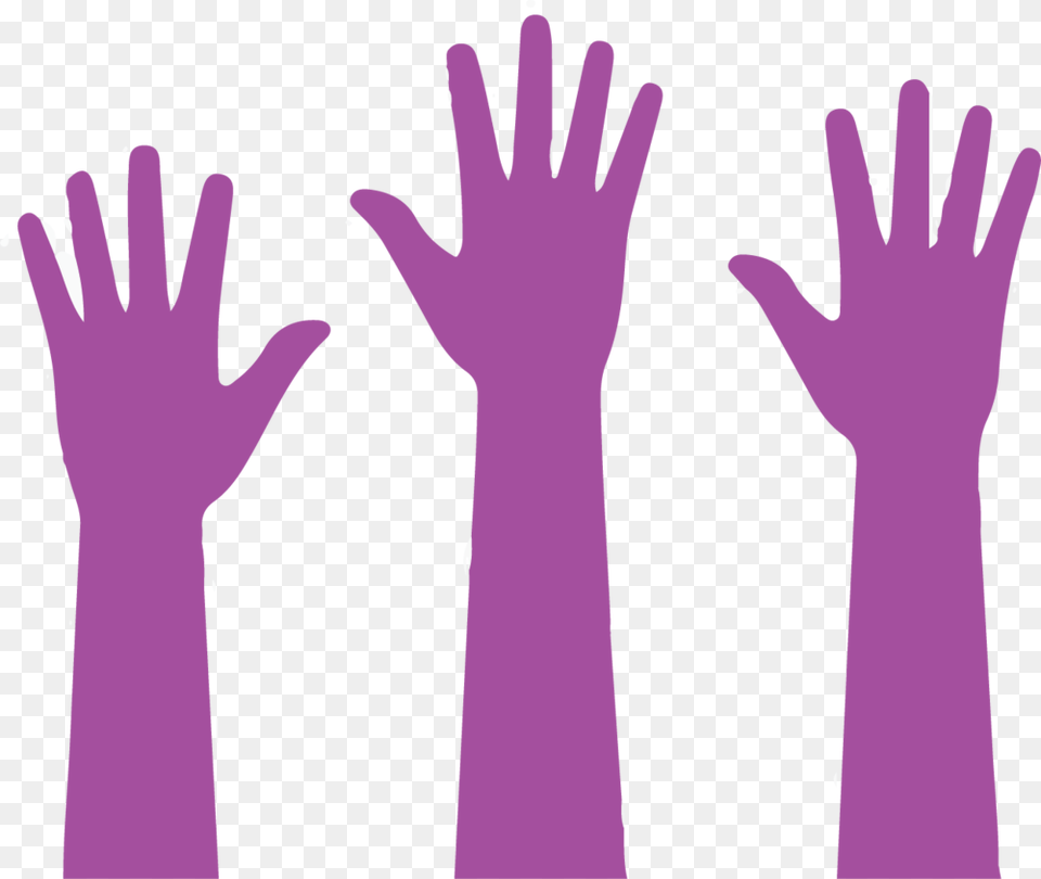 Hands Raised Hand Icon, Glove, Clothing, Purple, Person Free Transparent Png
