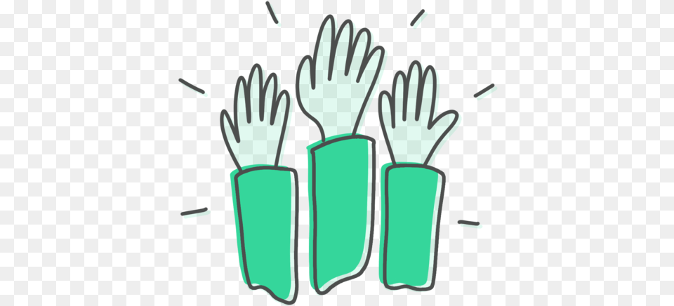 Hands Raised Illustration, Clothing, Glove Free Transparent Png