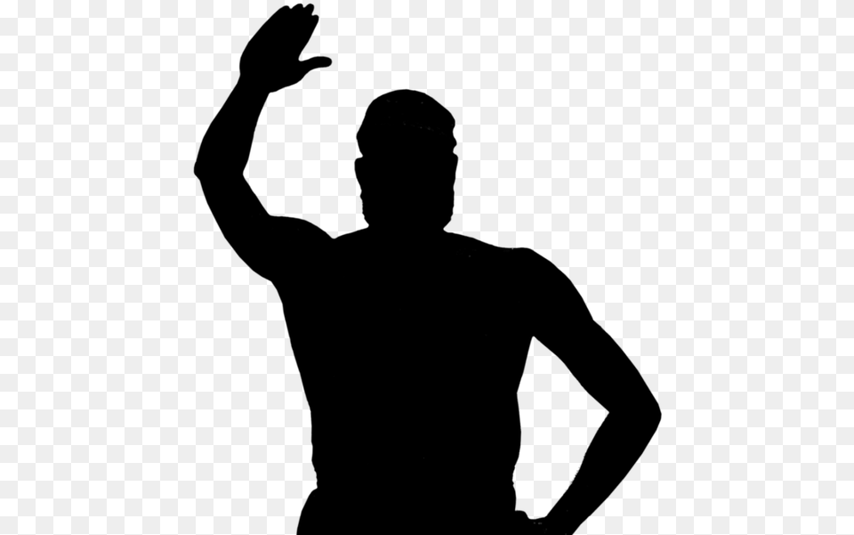 Hands Raised In Worship Clipart Winston Churchill Silhouette, Gray Free Png Download