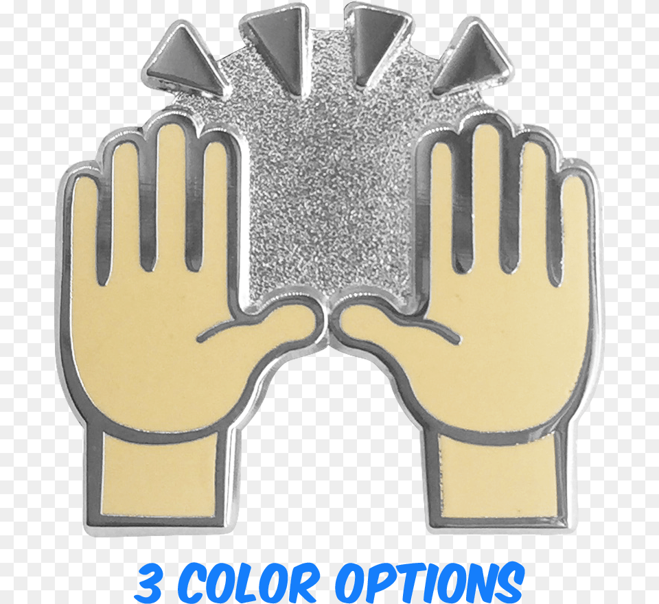 Hands Up Emoji Leather, Clothing, Glove, Body Part, Hand Png Image