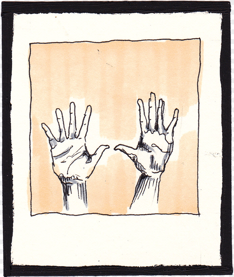 Hands Up Sketch, Body Part, Hand, Person, Art Free Png Download