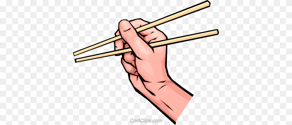 Hands With Chopsticks Royalty Vector Clip Art Illustration, Food, Person, Blade, Dagger Free Transparent Png