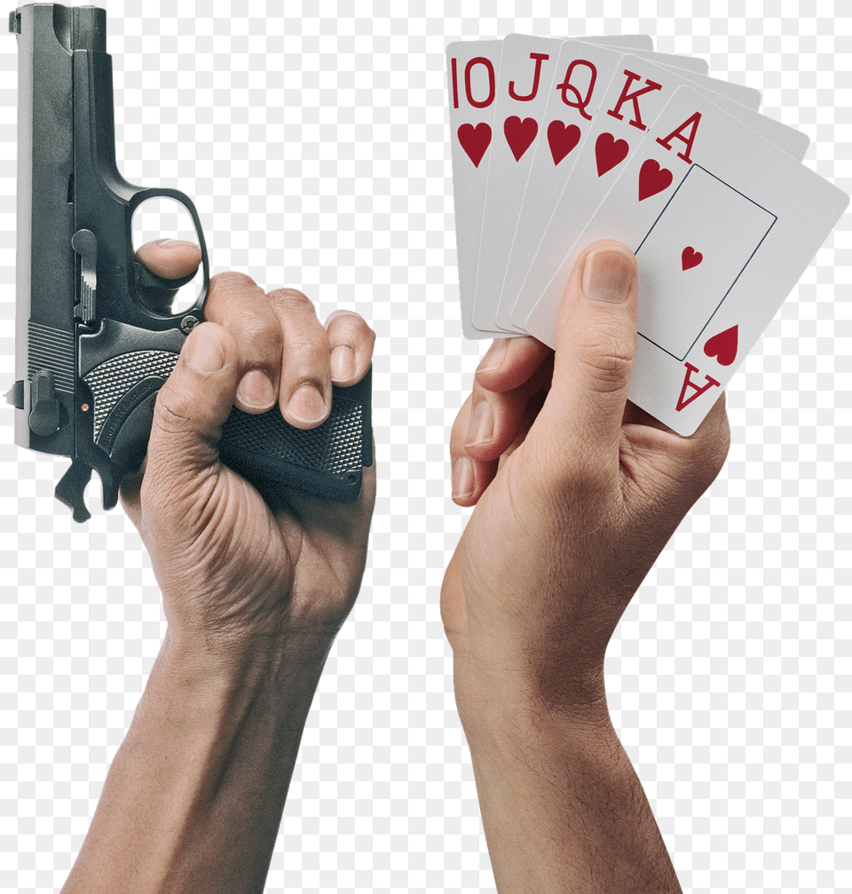 Hands With Gun, Firearm, Handgun, Weapon, Body Part Free Png