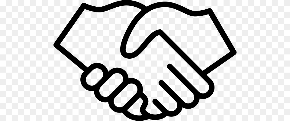 Handshake, Gray Png Image