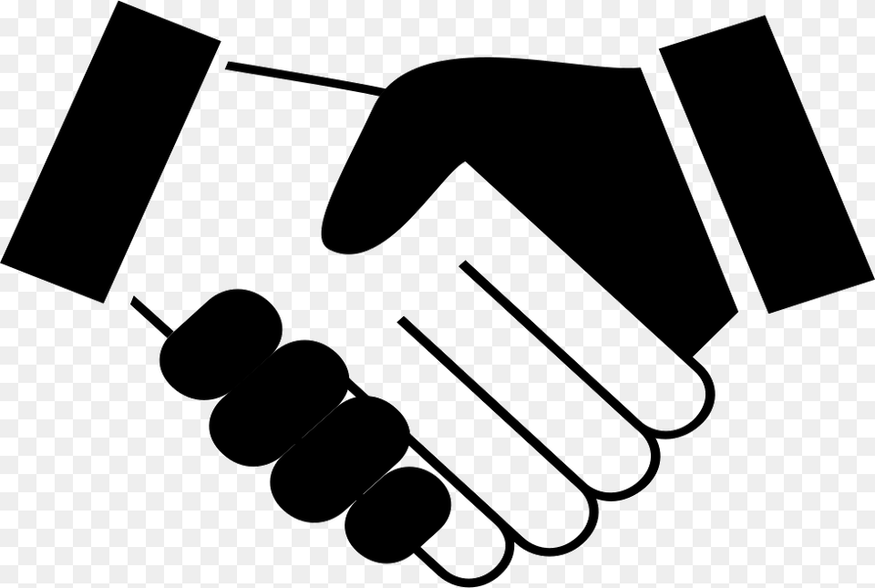 Handshake Banner Black Icon Cooperation Black, Body Part, Hand, Person Png