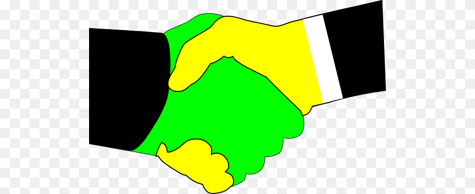 Handshake Green Yellow Clip Art, Body Part, Hand, Person, Baby Free Png