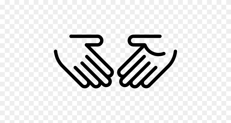 Handshake Icon, Gray Free Png Download