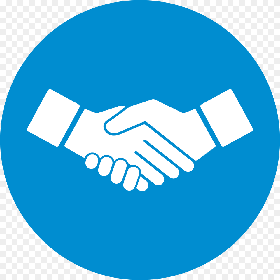 Handshake Icon Blue Shaking Hands Icon Blue, Body Part, Hand, Person, Disk Free Png Download