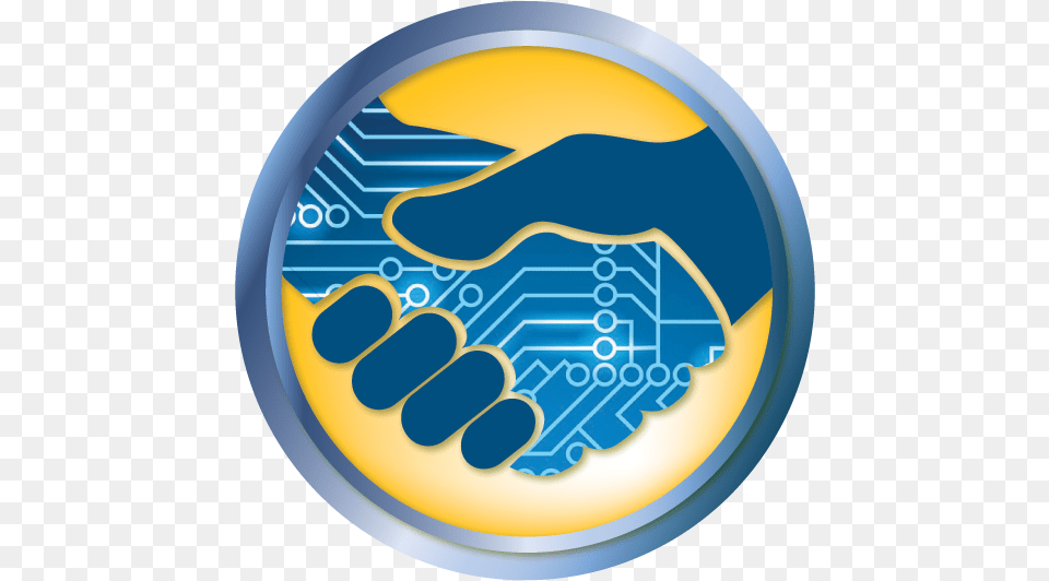 Handshake Logo Logo, Body Part, Hand, Person, Disk Png