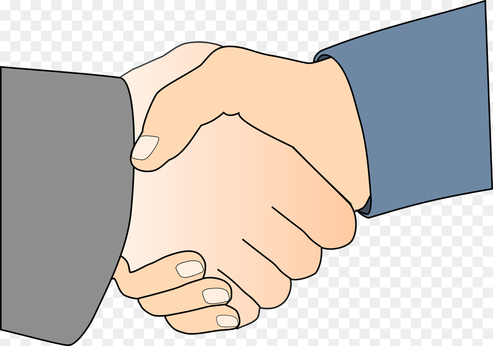 Handshake With Black Outline Clip Arts People Shaking Hands Clip Art, Body Part, Hand, Person, Baby Free Png