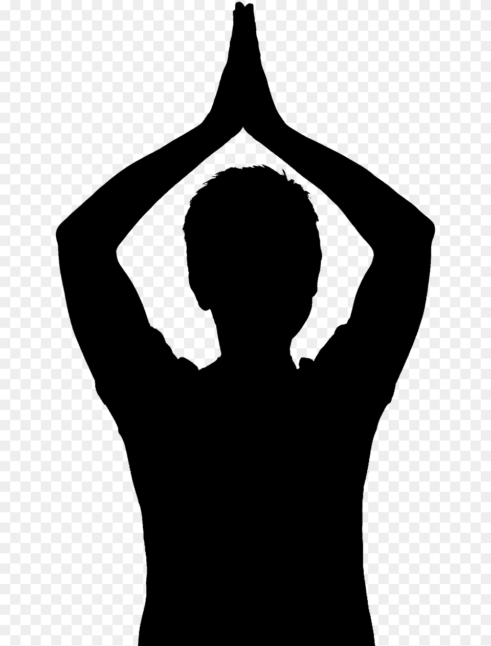 Handsilhouettefree Pictures Photos Yoga, Gray Free Transparent Png