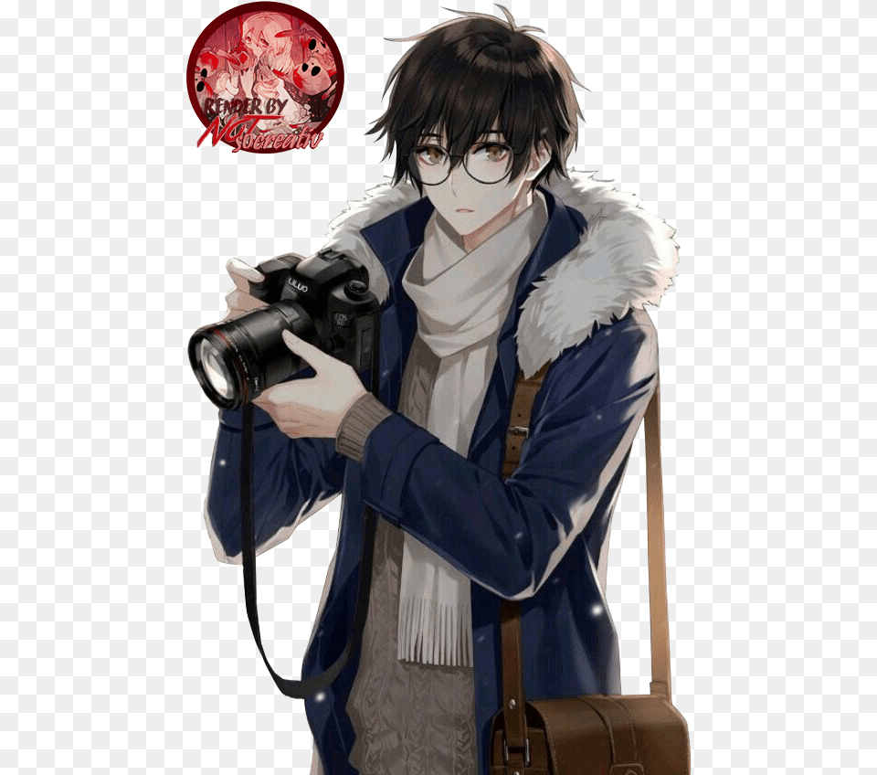 Handsome Anime Boy With Glasses, Book, Publication, Photography, Comics Free Transparent Png