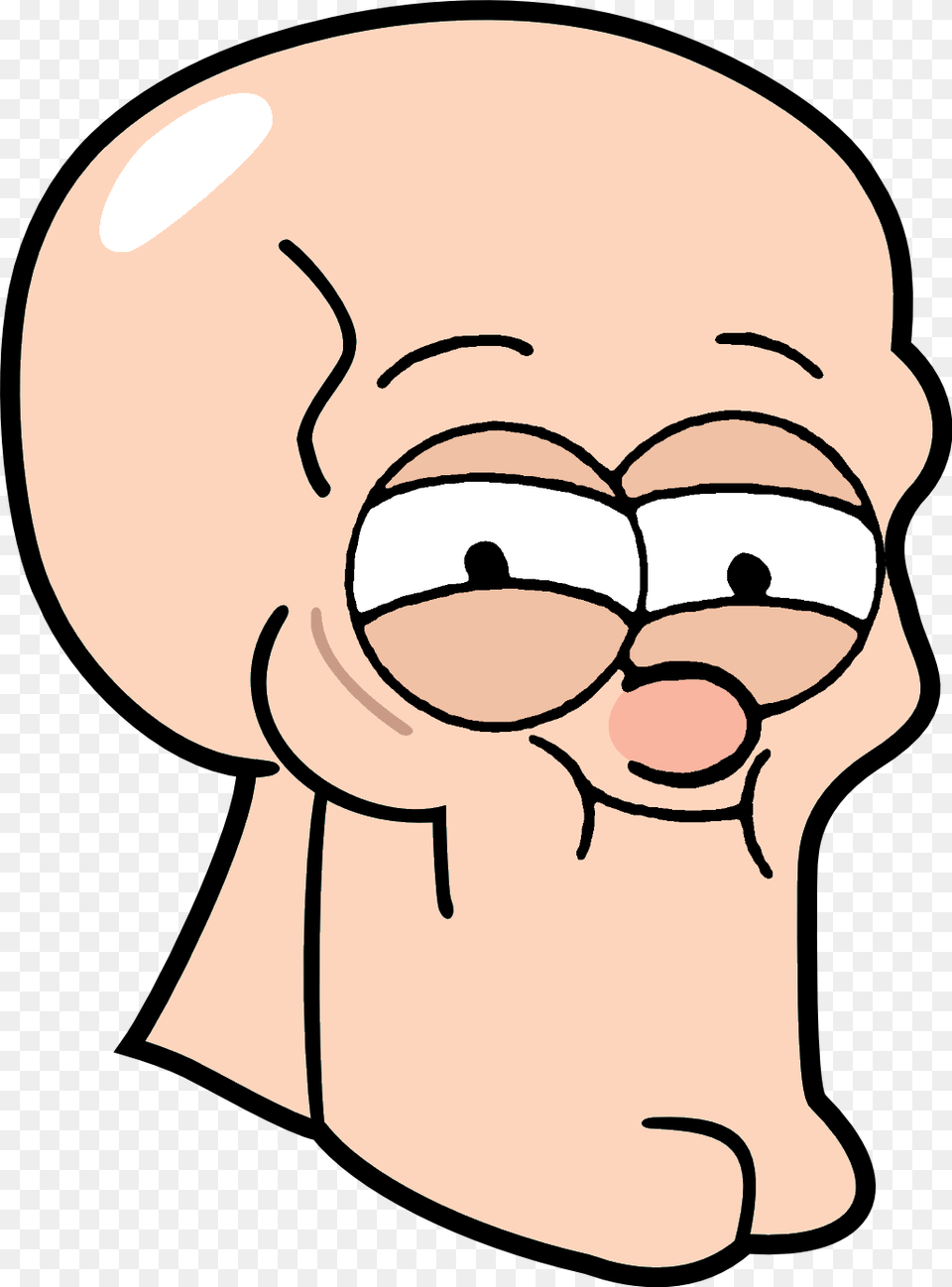 Handsome Jack The Dipper Handsome Squidward Squidward Falling, Face, Head, Person, Baby Free Png