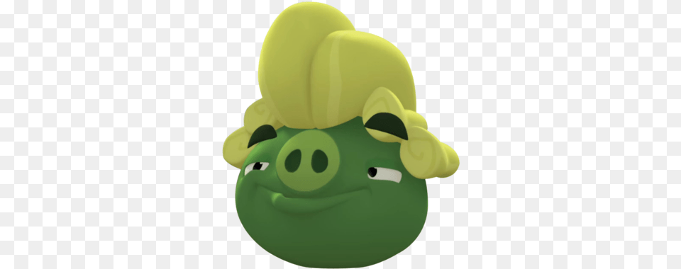 Handsome Pig Angry Birds Wiki Fandom Angry Birds Stella Handsome Pig, Green, Plush, Toy Png