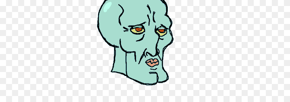 Handsome Squidward, Head, Person, Face, Baby Free Transparent Png