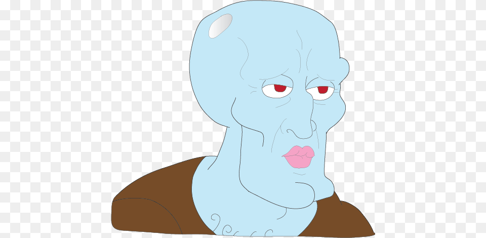 Handsome Squidward Trace Graphic Design, Baby, Body Part, Face, Head Free Png Download