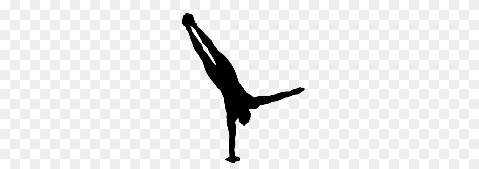 Handstand Gray Png Image