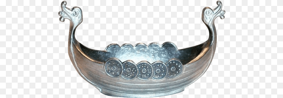 Handstopt Pewter Viking Ship Salt Cellar From The Antique Vikings, Accessories, Tub, Bathing, Jewelry Free Png Download