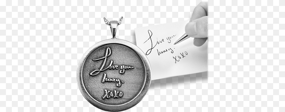 Handwriting Jewelry Pendant Made From Actual Handwriting Gold, Accessories, Text, Locket Png