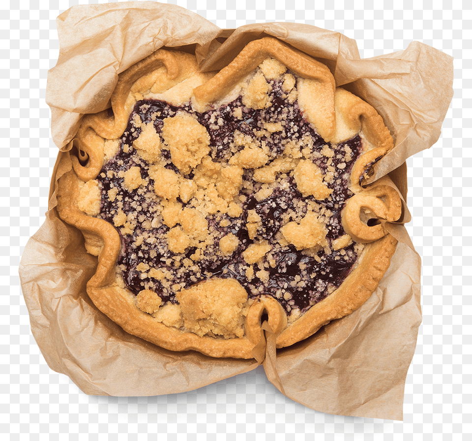 Handy Handcrafted Cherry Crumble Pie Download Blueberry Pie, Berry, Produce, Plant, Pastry Free Png