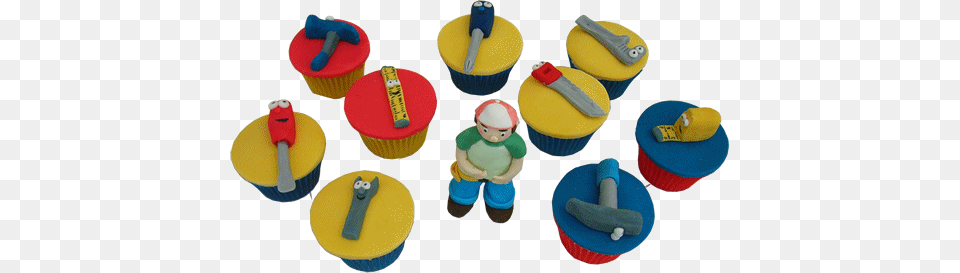 Handy Manny, Cake, Cream, Cupcake, Dessert Png Image