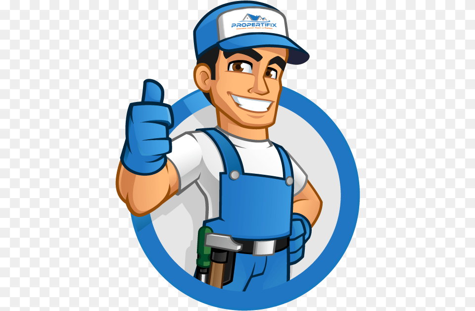 Handyman Character Graphic For Propertifix General Maintenance Of Houses, People, Person, Baby, Cleaning Free Png