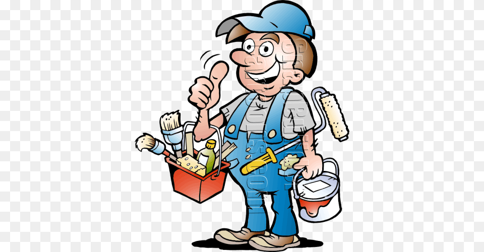 Handyman Clip Art And Painting, Baby, Person, Cleaning, Face Free Png