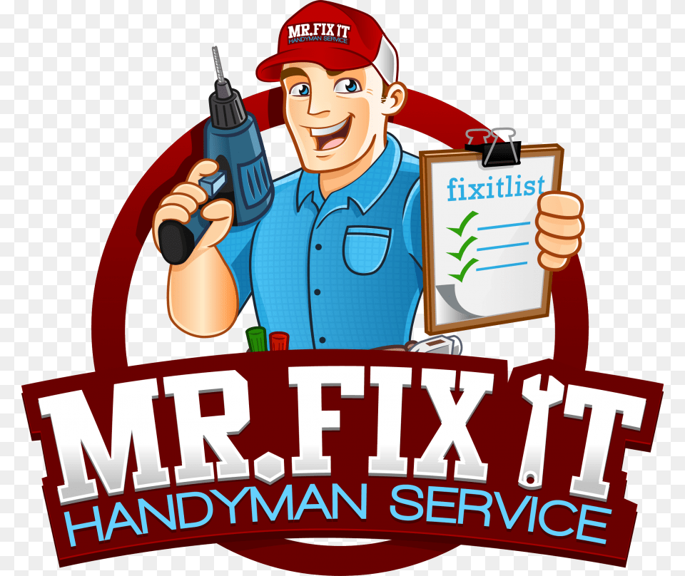 Handyman Logo The Image Kid Has It Handyman In Mr Fix It Logo, Baseball Cap, Hat, Clothing, Cap Free Png Download