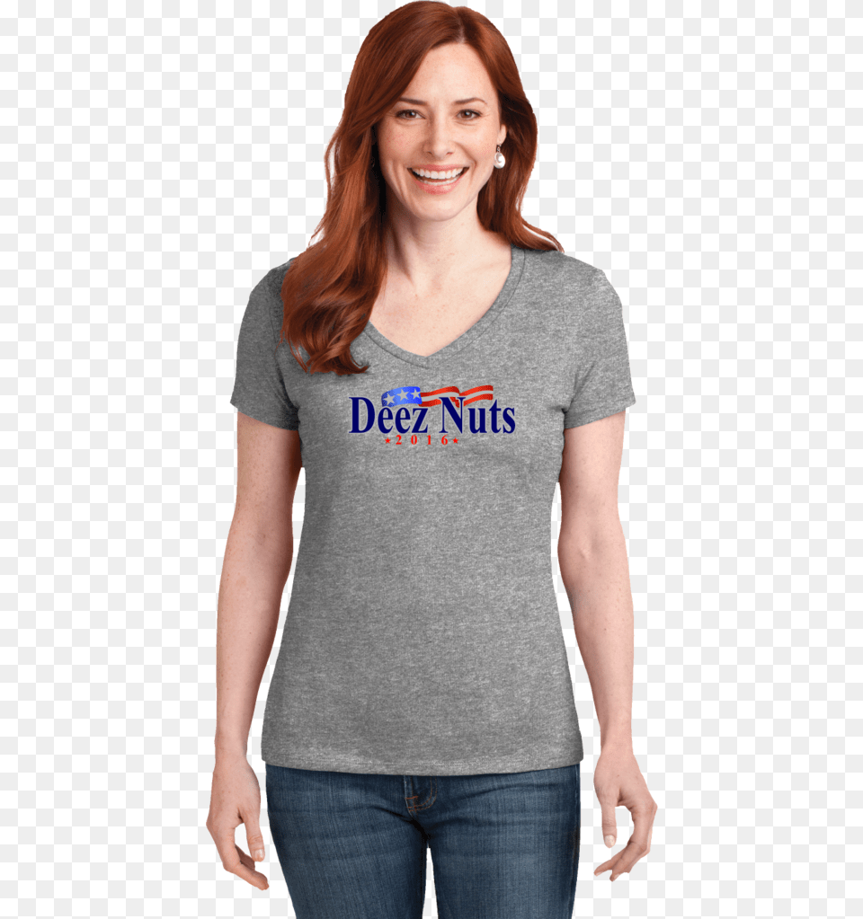 Hanes Shirt For Women, Adult, T-shirt, Person, Pants Free Png Download