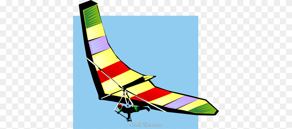Hang Glider Royalty Vector Clip Art Illustration, Adventure, Leisure Activities, Person, Gliding Free Png Download