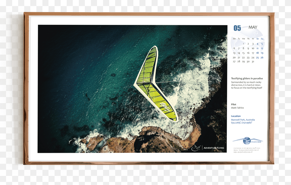 Hang Gliding Calendar Display Device, Water, Sea, Nature, Outdoors Png