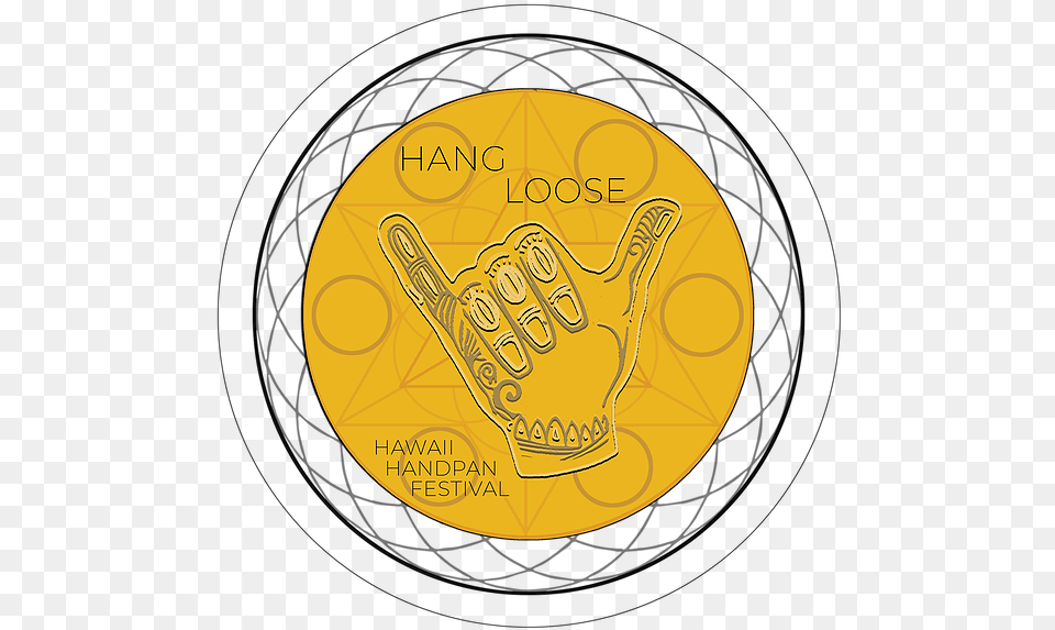 Hang Loose Circle, Gold, Clothing, Glove Free Png Download