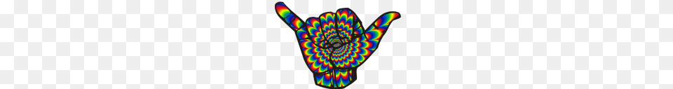 Hang Loose Psychedelic Hand Logo, Accessories, Art, Disk, Ornament Free Png