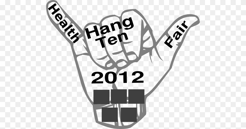 Hang Ten Health Fair Clip Art, Body Part, Hand, Person, Clothing Free Png Download