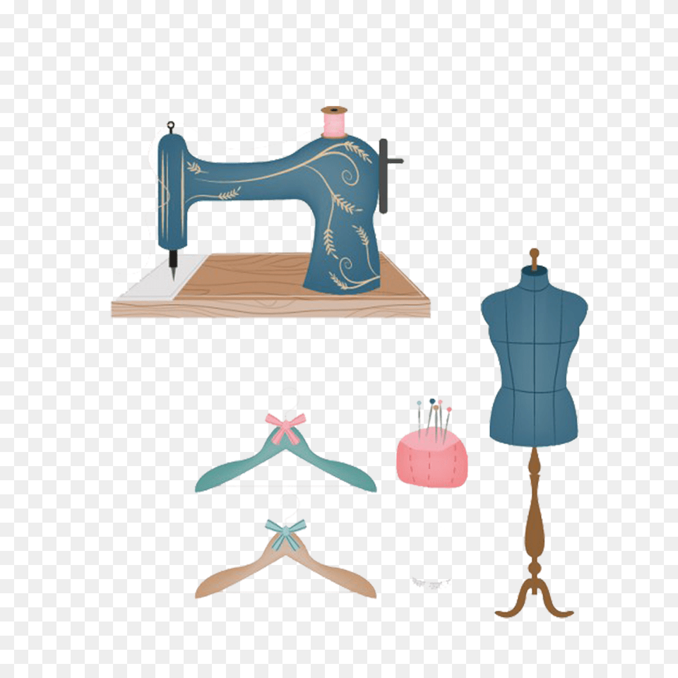 Hanger Clipart Line Art, Sewing, Device, Adult, Female Free Png Download